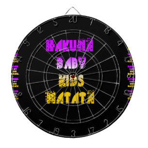 Tablero De Dardos Roxo e Amarelo Hakuna Matata Bebês Oferece um
