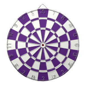 Tablero De Dardos Roxo Escuro E Branco