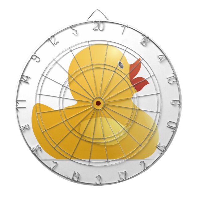 Tablero De Dardos Rubberduck Amarelo (Frente)