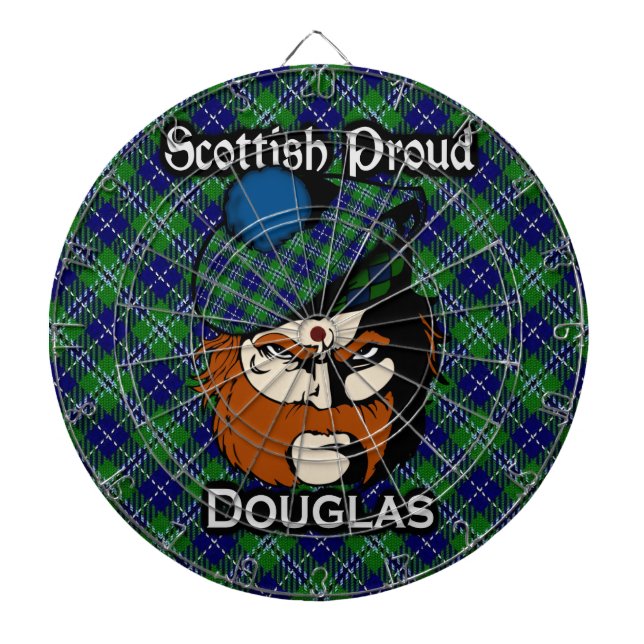 Tablero De Dardos Scottish Clan Douglas Tartan Dartboard (Frente)