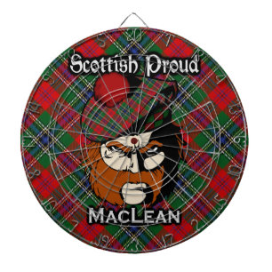 Tablero De Dardos Scottish Clan MacLean Tartan Dartboard