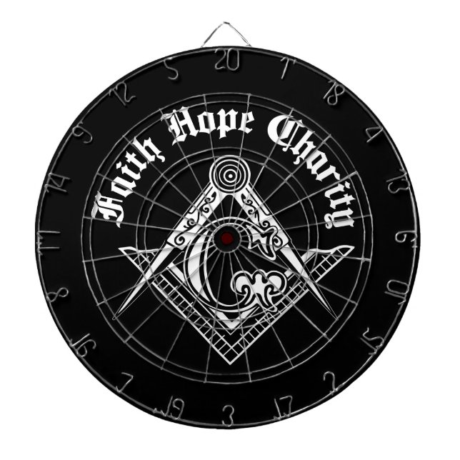 Tablero De Dardos Símbolo de maçonaria (Frente)