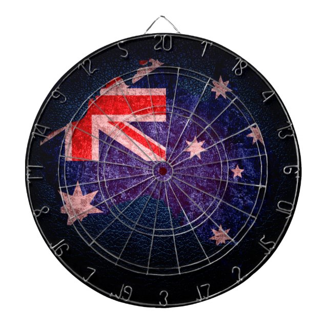 Tablero De Dardos Sinalizador e Mapa da Austrália nº 2 (Frente)