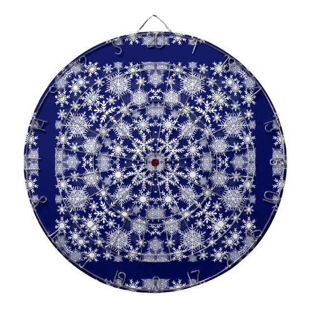 Tablero De Dardos Snowflakes Lace (Frente)