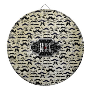Tablero De Dardos Sr. Mustache - Padrão do Hipster