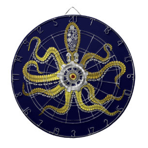 Tablero De Dardos Steampunk alinha o polvo Kraken