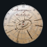 Tablero De Dardos Sun Na Praia<br><div class="desc">Sol desenhando na praia de areia. Perfeito para receber cartões. Conceito de diversão,  positivo e felicidade.</div>