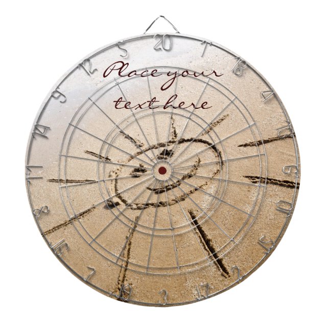 Tablero De Dardos Sun Na Praia (Frente)