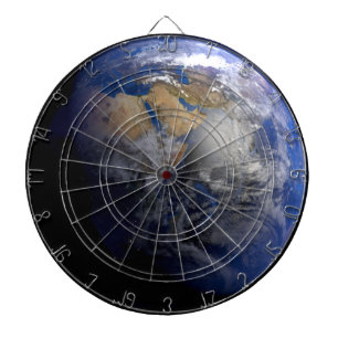 Tablero De Dardos Terra Azul do Espaço Inspiracional