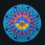 Tablero De Dardos Tocha de Tiki do Palm Springs & Dartboard da palma<br><div class="desc">Por que o faça fácil?</div>