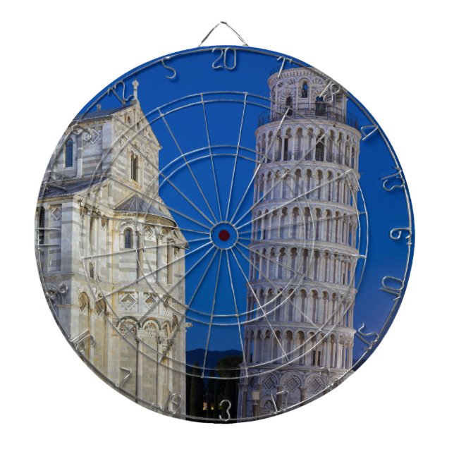 Tablero De Dardos Torre tenente de Pisa à noite (Frente)