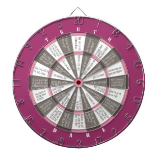 Tablero De Dardos Truth ou Dare Dart Board Pink/Cinza (sem beijos)