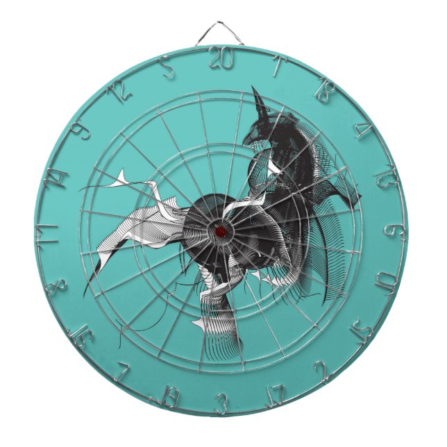 Tablero De Dardos Unicórnio Digital (Frente)