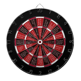 Tablero De Dardos Verdade ou desafio (sem beijos) Vermelho e Preto