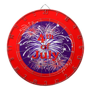 Tablero De Dardos Vermelho brilhante 4o da celebração dos