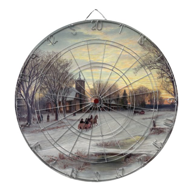 Tablero De Dardos Véspera de Natal (Frente)