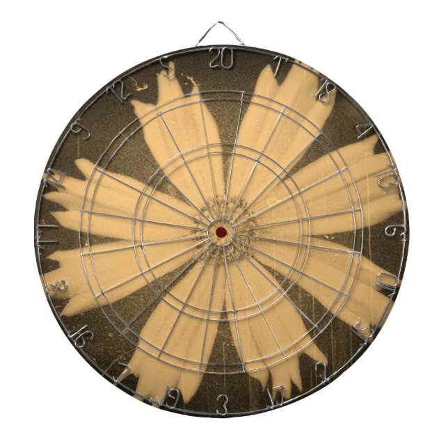 Tablero De Dardos Vintage Cosmos Flower (Frente)