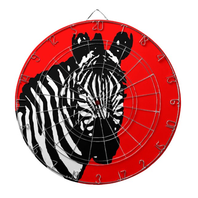 Tablero De Dardos zebra (personalizável por cor) (Frente)