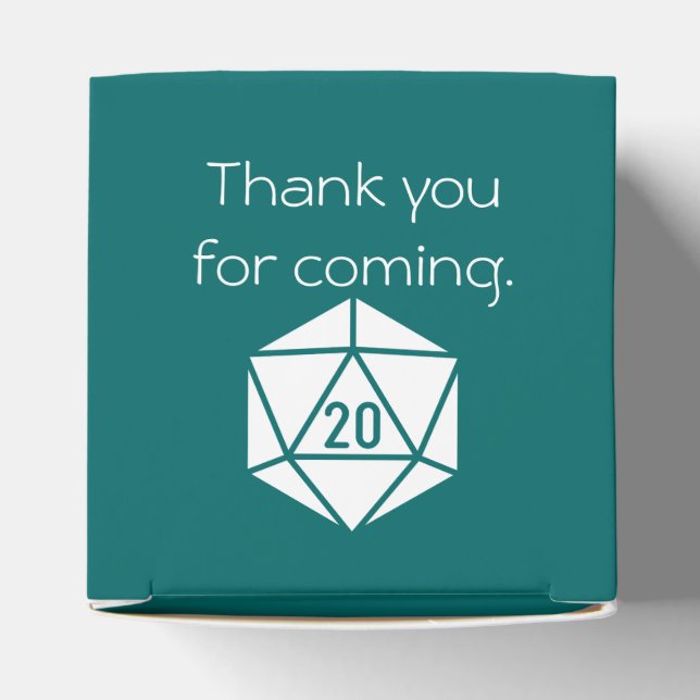 Tabletop Chic na Caixa de Favor do Teal (Topo)