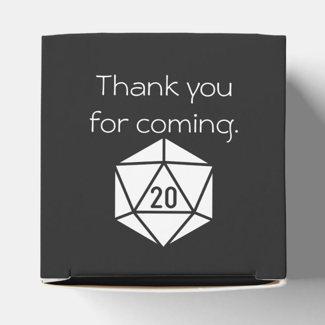 Tabletop Chic na Caixa de Favor Preta (Topo)