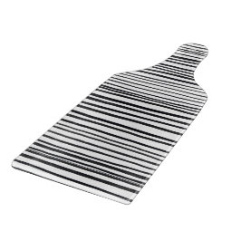 Tabua De Cortar Abstract Black And White Stripes And Lines Pattern