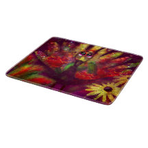 Abstrato de Whimsso Turquia Amarelo Vermelho Flora