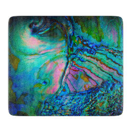 Tabua De Cortar Blue Abalone Shell