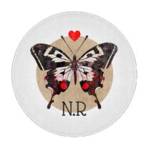 Borboleta E Monograma De Vintagem Cuta