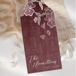 Tabua De Cortar Burgundy Cherry Blossom - Ano Estabelecido