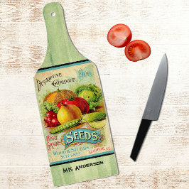 Tabua De Cortar Catálogo de Semente Vintage