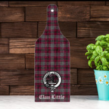 Clã escocês Little Tartan e Crachá Crest Personali