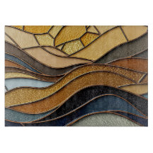 Colinas do Deserto Areia Dourado Mosaico Arte Fina