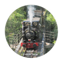 Comboio a vapor galês.