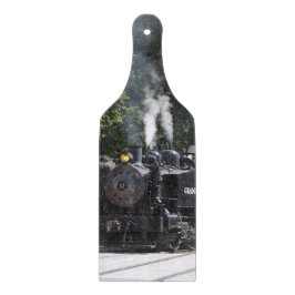 Tabua De Cortar Conselho De Corte Do Comboio De Vapor