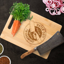 Tábua De Cortar Cuidado, estou cortando Conselhos gravados