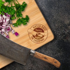 Tábua De Cortar Cuidado, estou cortando Conselhos gravados