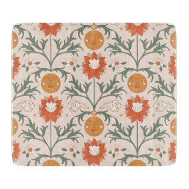 Tabua De Cortar Desenho de padrão contínuo de explosão solar flora