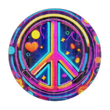 Design de Símbolo de Paz Vibrante