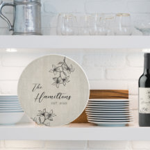 Farmhouse Floral Personalizado Ano Estabelecido