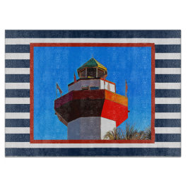 Tabua De Cortar Farol da Cidade do Porto de Hilton Head, Striped