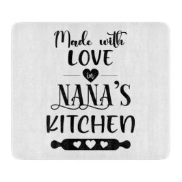 Tabua De Cortar Feita com amor na cozinha de Nana