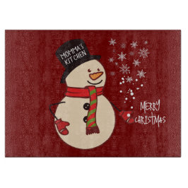 Tabua De Cortar Feriado Personalizado de Cartoon de Branca de Nata