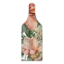 Flores de Orquídea da Selva em Aquarela