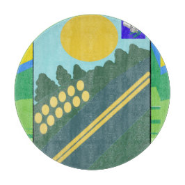 Tabua De Cortar Funny Eggs Crossing the Road