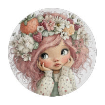 GAROTA COM TEMA DE VERÃO COM MORANGOS