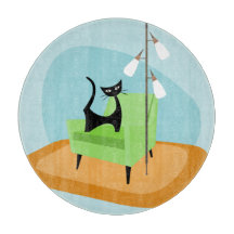 Gato de Estilo Moderno do Médio Retroativo