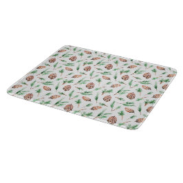 Tabua De Cortar Glass Cutting Board - Winter Pattern