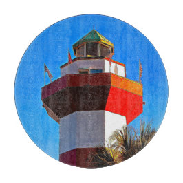 Tabua De Cortar Hilton Head Island Harbor Town Lighthouse