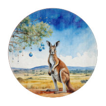 Kangaroo debaixo de uma árvore de natal