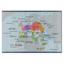 Map of Jewish languages